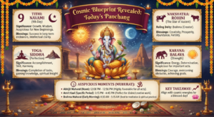 Cosmic Blueprint Revealed: Today’s Panchang Unlocks Divine Blessings & Auspicious Moments!