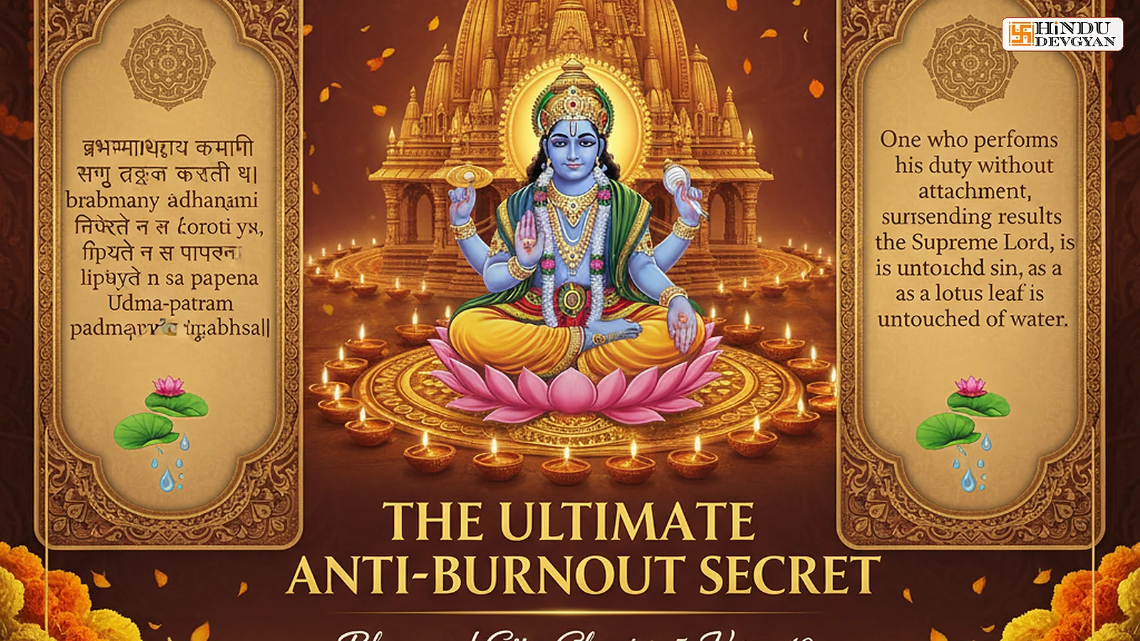 The Ultimate Anti-Burnout Secret: Bhagavad Gita Chapter 5 Verse 10