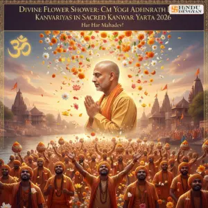 Divine Flower Shower: CM Yogi Adityanath Honors Kanwariyas in Sacred Kanwar Yatra 2026