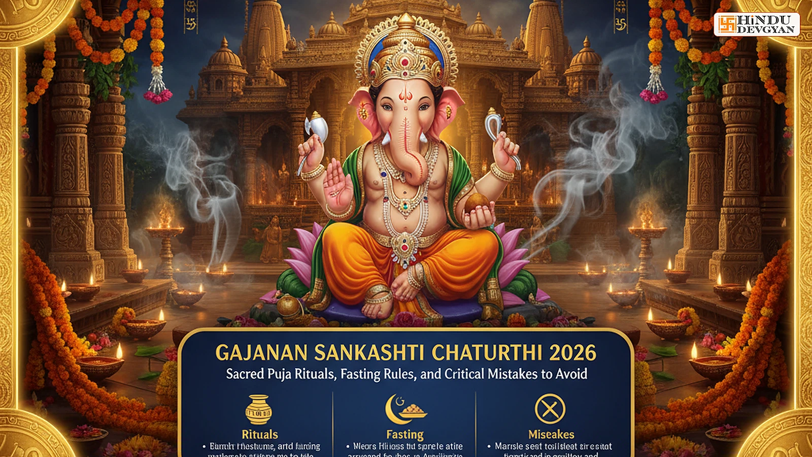 Gajanan Sankashti Chaturthi 2026: Sacred Puja Rituals, Fasting Rules, and Critical Mistakes to Avoid