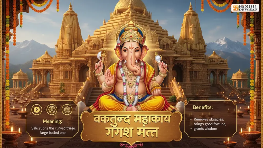 Vakratunda Mahakaya Ganesh Mantra