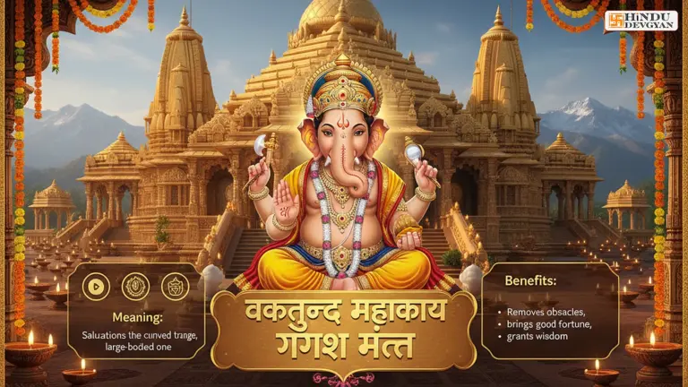 Vakratunda Mahakaya Ganesh Mantra