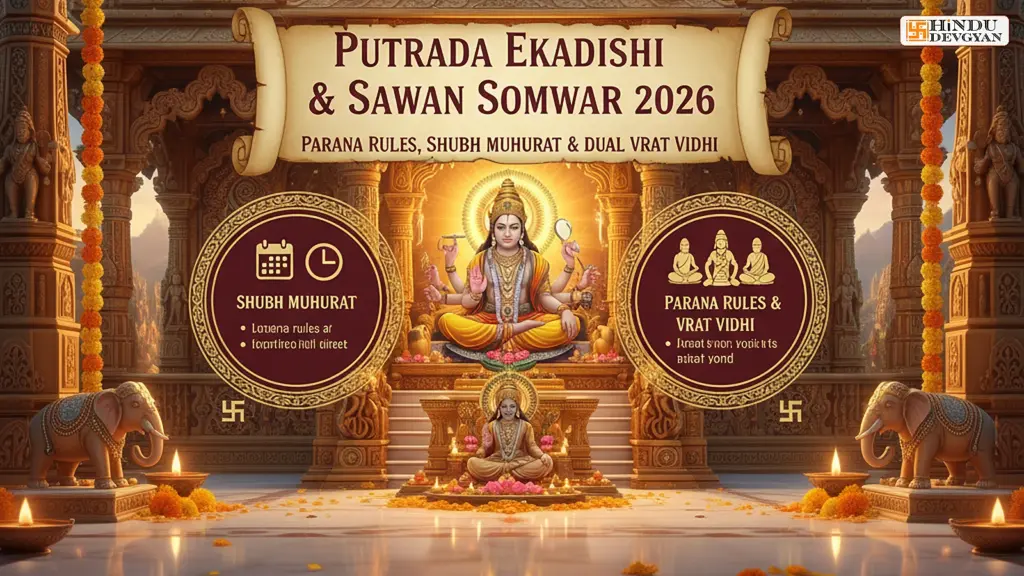 Putrada Ekadashi & Sawan Somwar 2026: Parana Rules, Shubh Muhurat & Dual Vrat Vidhi