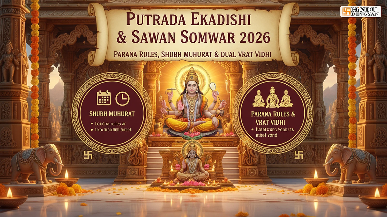 Putrada Ekadashi & Sawan Somwar 2026: Parana Rules, Shubh Muhurat & Dual Vrat Vidhi
