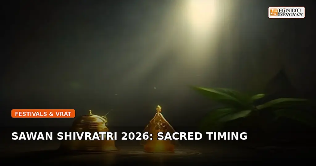 A sacred Shivling with Bilva leaves and water offering during Sawan Shivratri