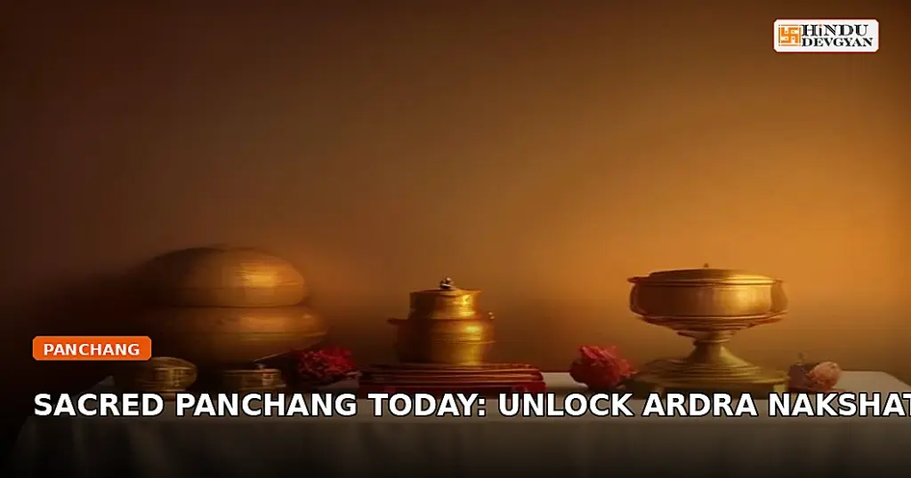 Traditional brass calendar and lit diya representing Today Panchang Shubh Muhurat
