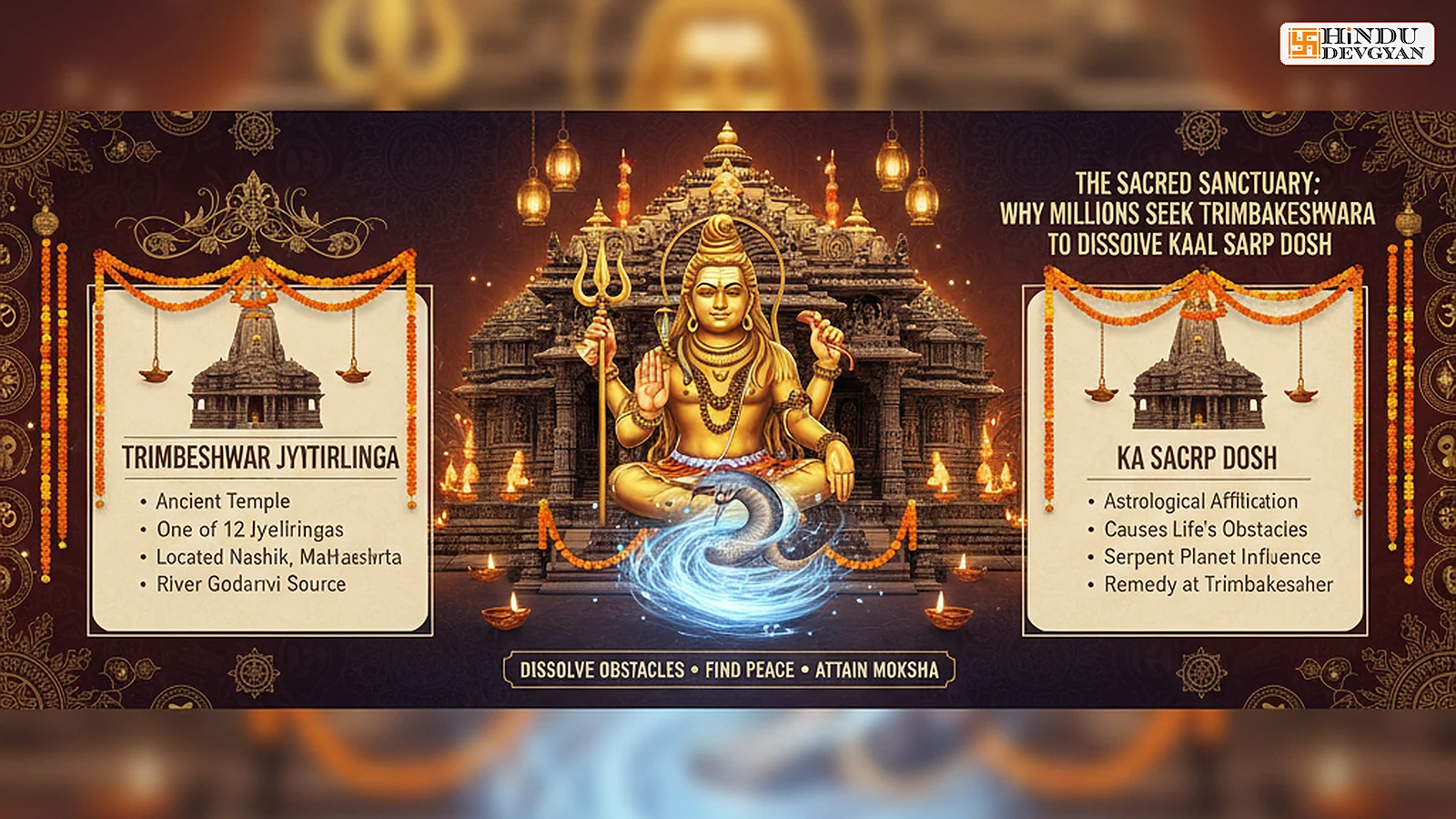 The Sacred Sanctuary: Why Millions Seek Trimbakeshwar Jyotirlinga to Dissolve Kaal Sarp Dosh